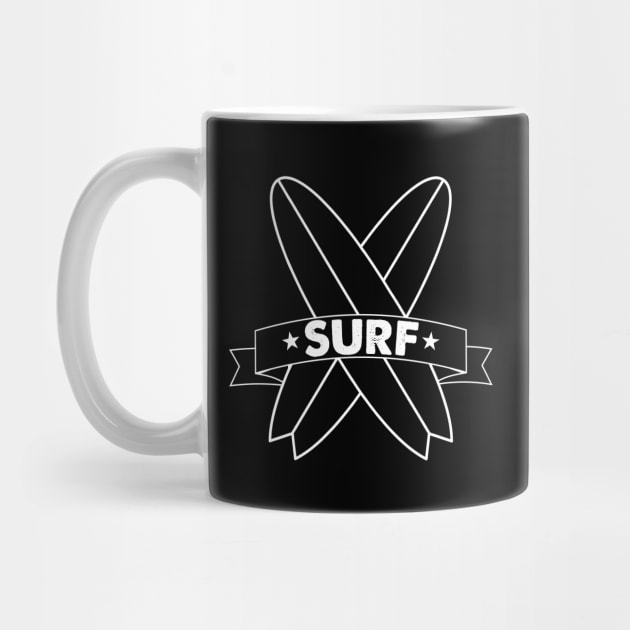 Surfboard Surf Design by TeeShirt_Expressive